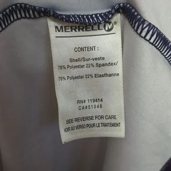 Merrell Dress Womens Size XL Striped Floral TIE Back Long Sleeve Midi Stretchy - Picture 5 of 8